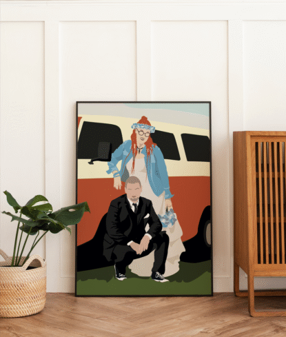 Personalizowany plakat Ślubny na podstawie twojego zdjęcia